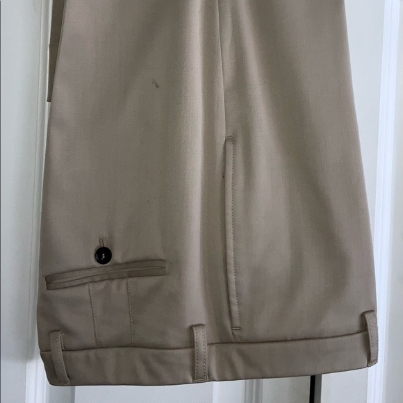 Burberry prorsum it 42 us 8 flare pants tan virgin wool stretch - Picture 13 of 16